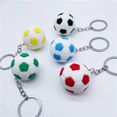 2026 Futbol Dünyası - bardaklar Yumuşak PVC Futbol 3D Anahtarlık
