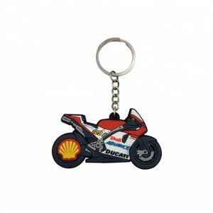 Motosiklet Şekilli Yumuşak Pvc Kauçuk Araba Anahtar Zincirleri