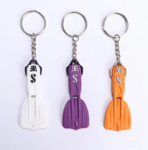 Kauçuk Anahtarlık Moda 3d Şekilli Yumuşak PVC Anahtarlık