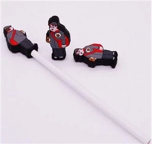 3D Kişiye Özel Kalem Topper Karikatür 2D Yumuşak Pvc Kauçuk Kalem Kapakları