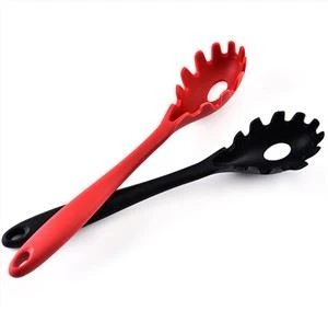 Pişirme Silikon Spagetti Erişte Kepçe Kaşık Silikon Makarna Çatal Kaşık