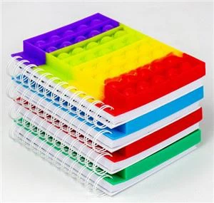 Pop Push Up Notebook Silikon Kapak Not Defteri Fidget Oyuncaklar Stresi Yeniden