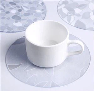 PVC Cup Dink Coasters Silikon Slip İzolasyon Pedi Kauçuk İçecek Tutucu